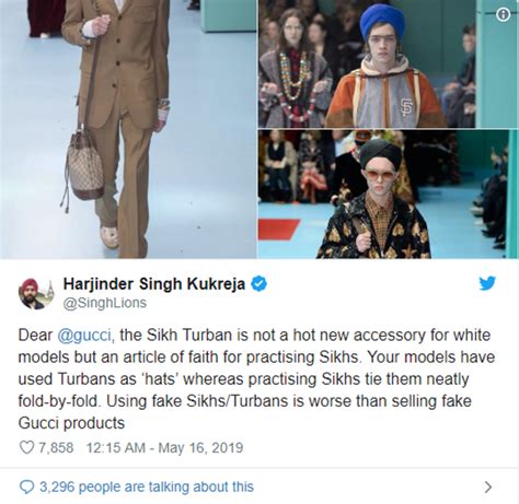 gucci sikh turban cultural appropriation|Gucci Criticized for Retailing $800 Turban .